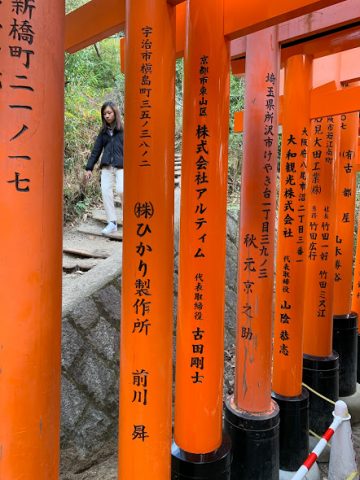 伏見稲荷大社の鳥居建立！