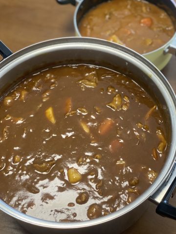 今日の子ども食堂は牛すじカレー！