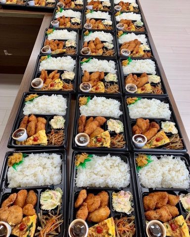 昨日７月６日の子ども食堂の チキンカツ弁当です！