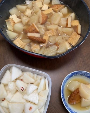 この前ご提供頂きました小カブで料理を作ってみました！