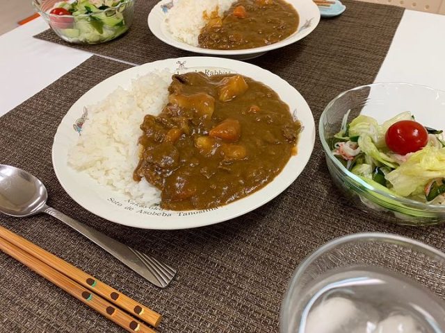 ７月５日の子ども食堂のカレーライスでした！