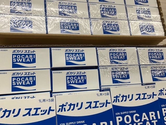 粉末のポカリスエット、ご提供頂きました！