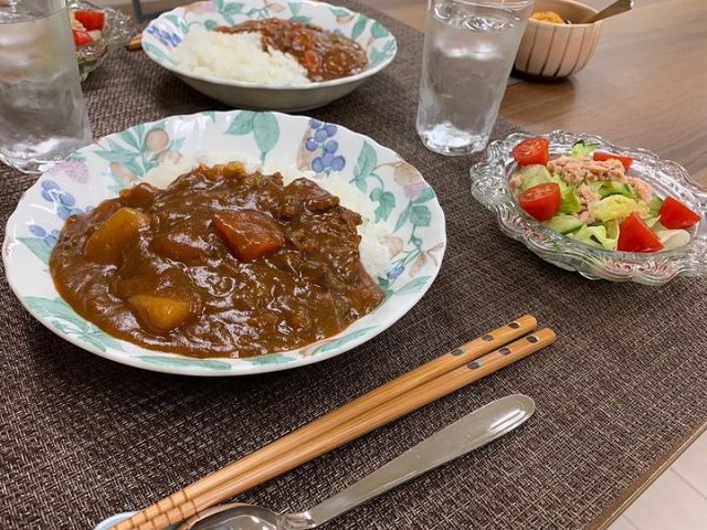 ９月１３日の子ども食堂のカレーライスでした！