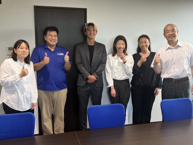 京都サンガF.Cの荒木大吾選手が新社屋に来て頂きました！