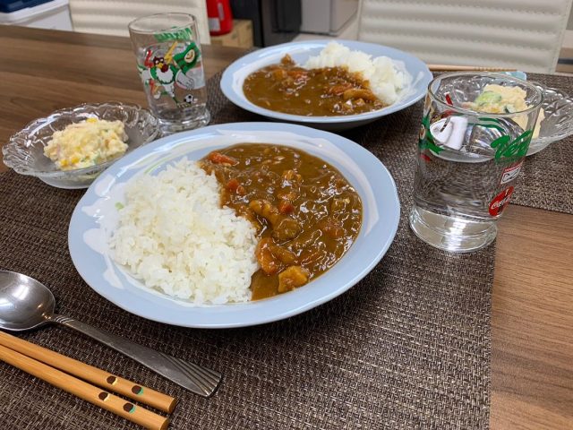 １月２４日の子ども食堂のシーフードカレーです！