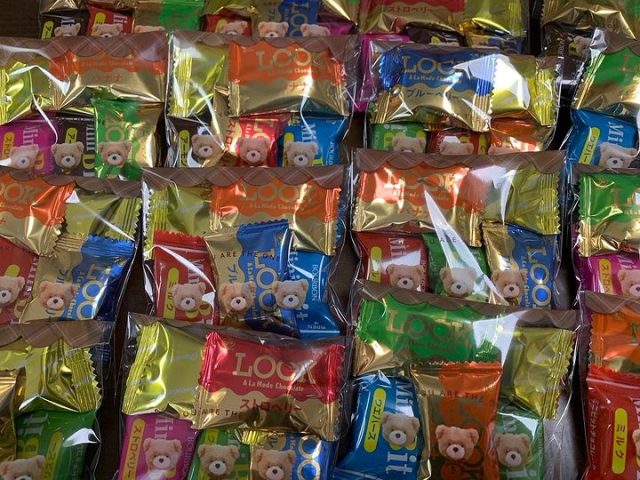 ２月１４日の子ども食堂の時のバレンタインのチョコレートです！
