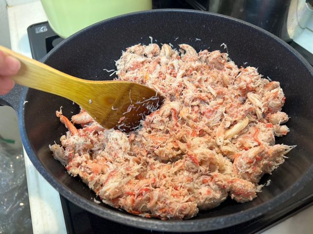 ４月３０日の子ども食堂は、蟹玉、餃子、竹の子ご飯でした！
