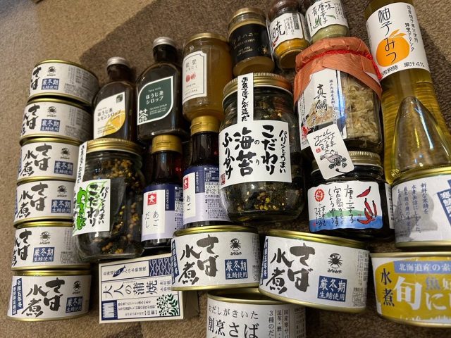 広島のまるごと食品様から、調味料や缶詰をご提供頂きました！