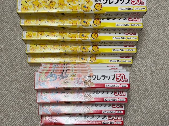 フードパントリー第２回目はラップのミニとレギュラーです！